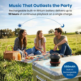 AYL Mini Speaker System connected to iPhone via 3.5mm for quick music
