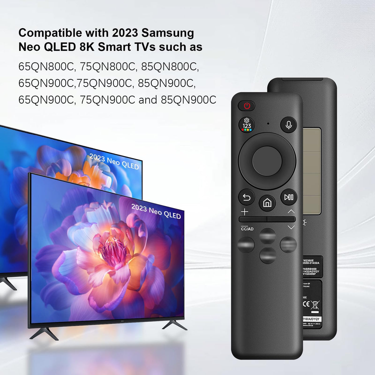 AYWHP BN59-01432A close-up shows the Bixby button for voice commands
