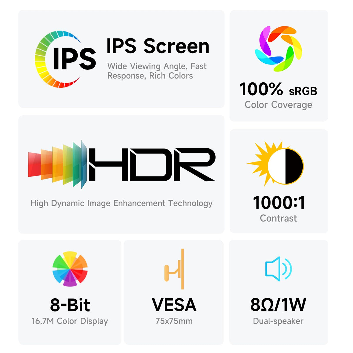 AYY 2.5K resolution provides sharp details for editing and media viewing on the go.