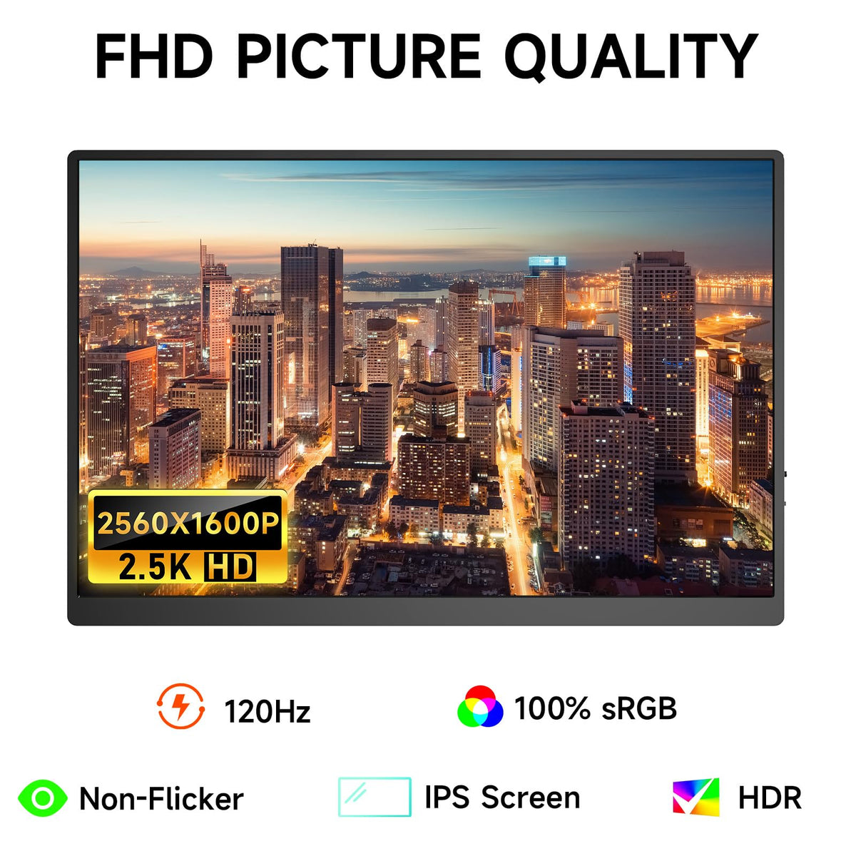 AYY HDR-enhanced contrast and color for immersive visuals.