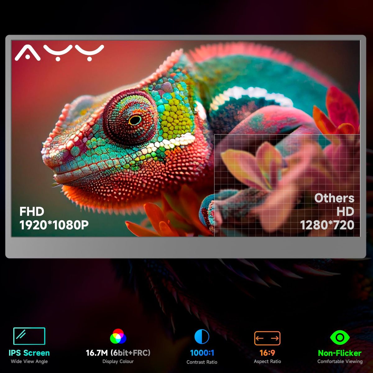 AYY smart cover folded as a stand demonstrating stable multi-angle viewing benefit