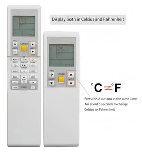 AZBME remote back with open battery compartment for quick battery replacement