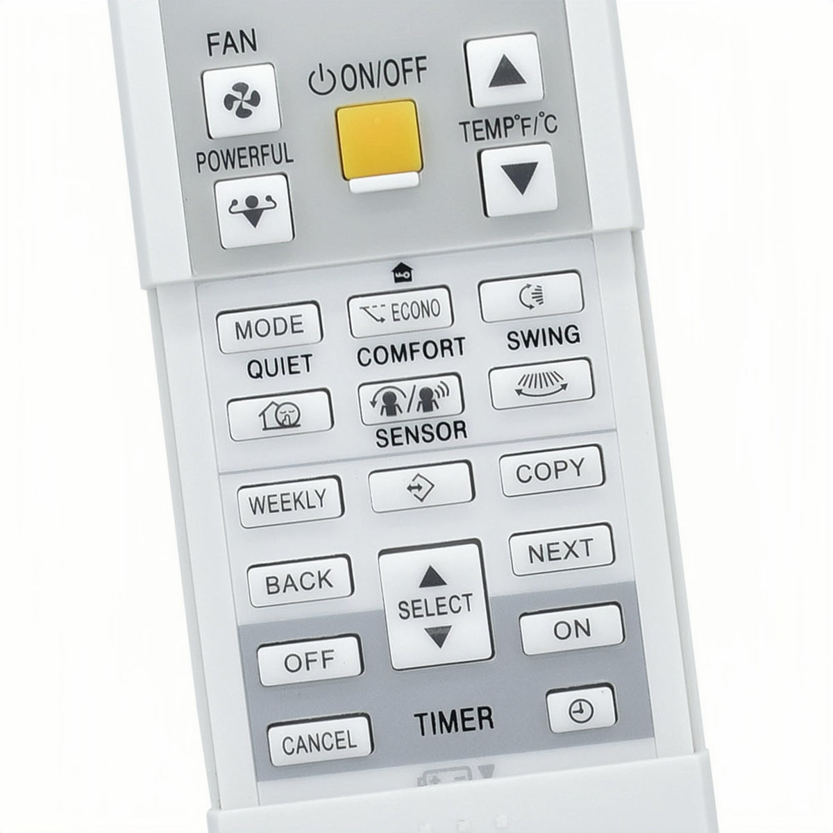 AZBME remote on living-room table demonstrating seamless home integration