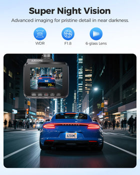 AZDOME GS63H STARVIS night vision captures clearer footage at night