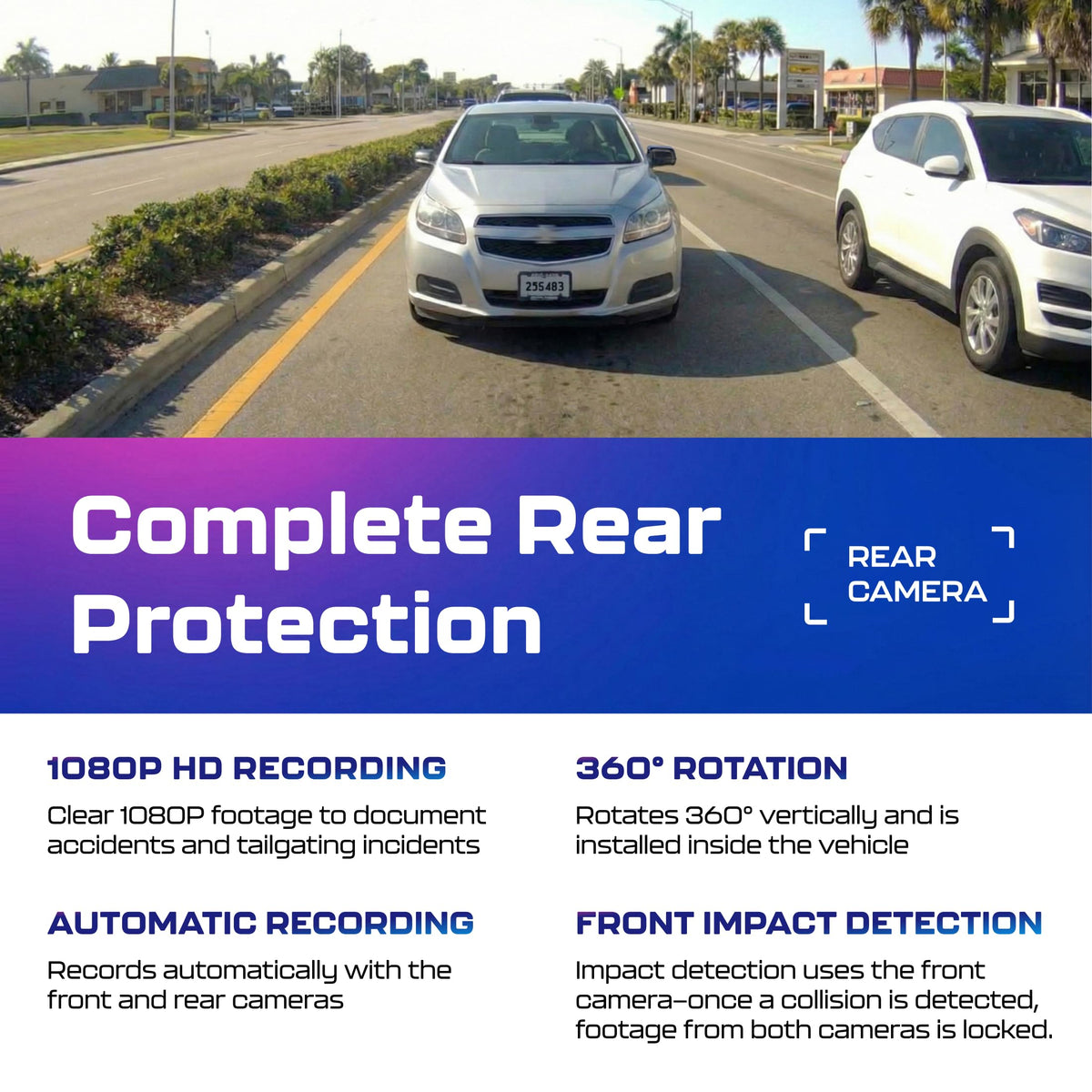 AZDOME GS63H Pro 24H parking mode for parked vehicle monitoring