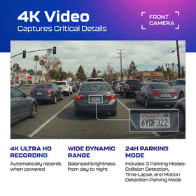 AZDOME GS63H Pro built-in GPS and WiFi for precise routes and sharing