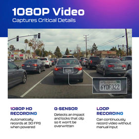 AZDOME M200 built-in WiFi enables quick app access to footage