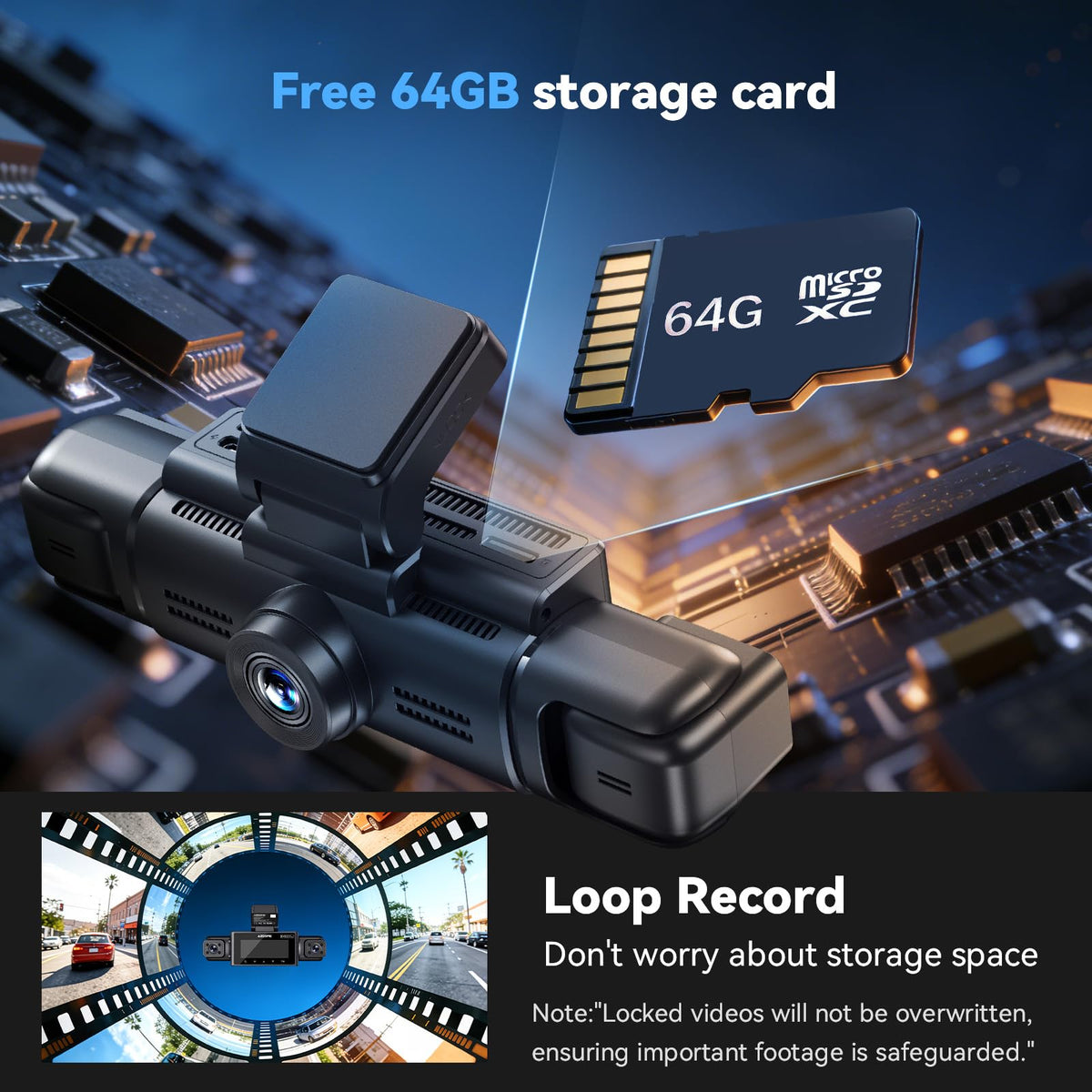 AZDOME M350 Find My locates your car quickly from your phone