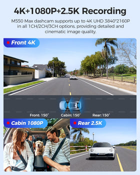 AZDOME M550 Max dual STARVIS low-light imaging enhances visibility on dim roads.
