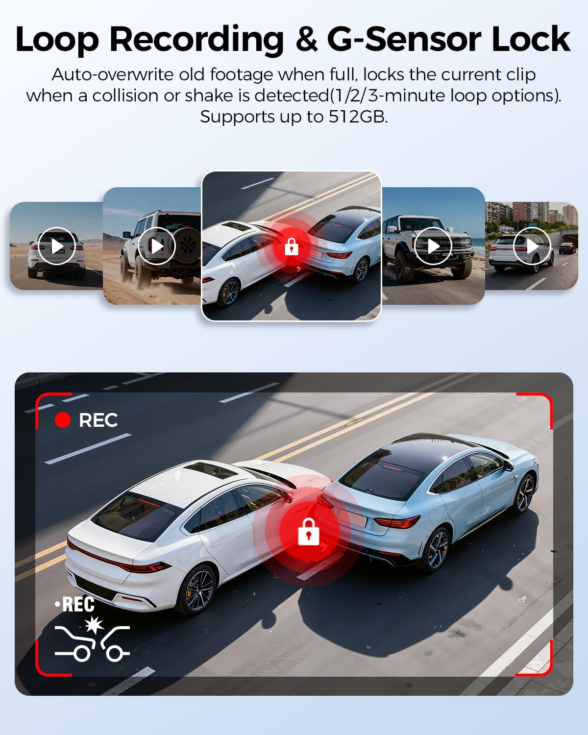 AZDOME M550 Pro ADAS lane alert helps with safer lane changes