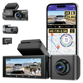 AZDOME M550 Pro front camera captures 4K road details for clear daytime footage