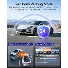 AZDOME dash cam mounted on windshield showing all-channel protection benefit