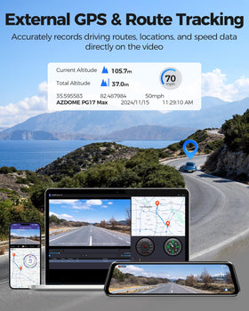 AZDOME PG17 Max voice control enables hands-free operation
