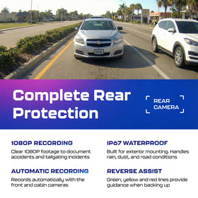 AZDOME PG17 reverse assist guides you when backing up safely.