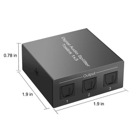 Azduou 1 In 3 Out Toslink configuration enables multi-device audio