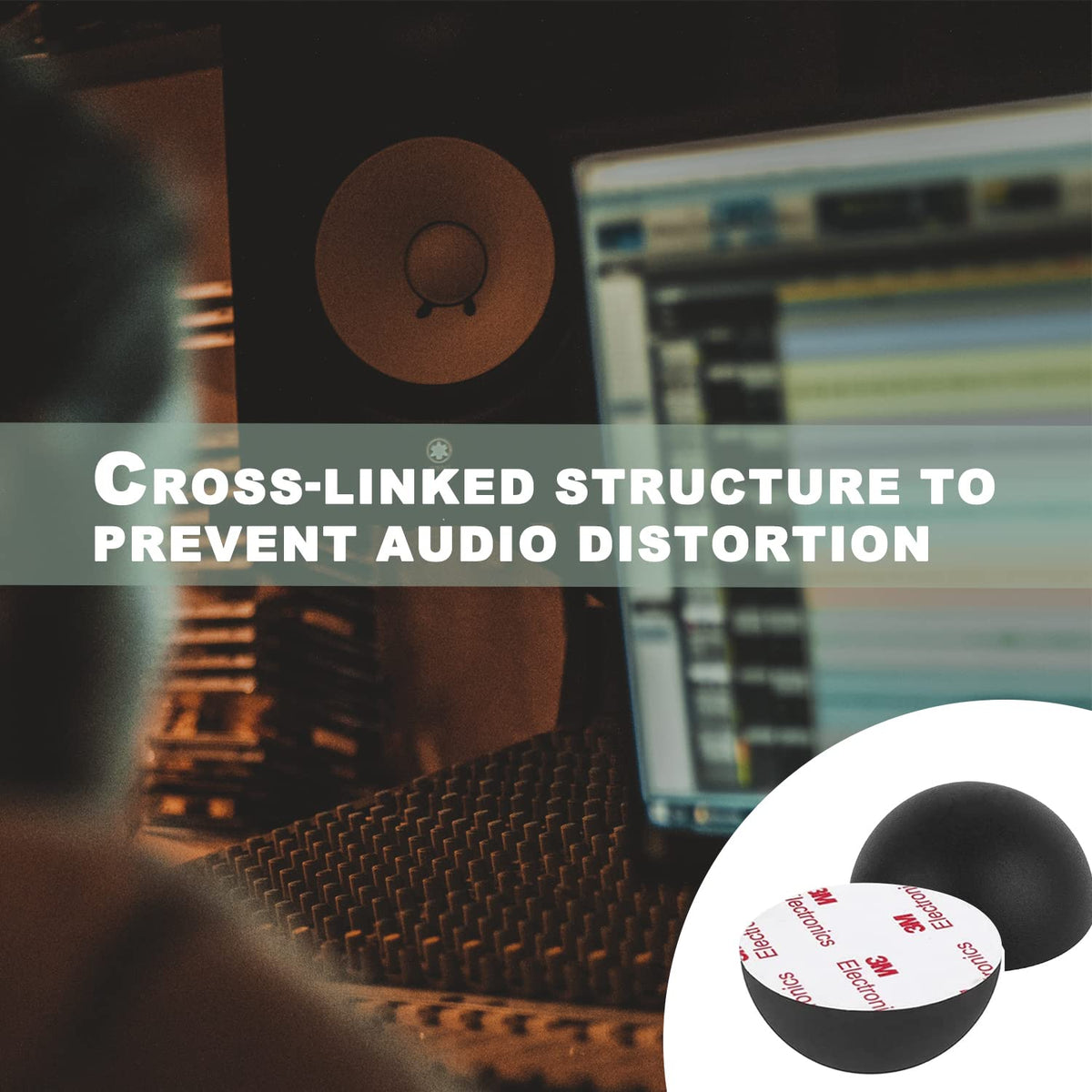 AZEAM under-deck isolation pads provide a steady platform for monitors