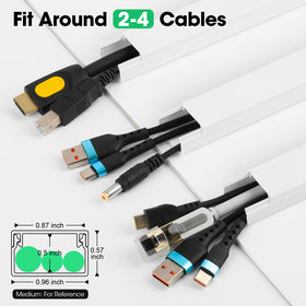 AZEN cord hider kit adhesive installation on wall without drilling