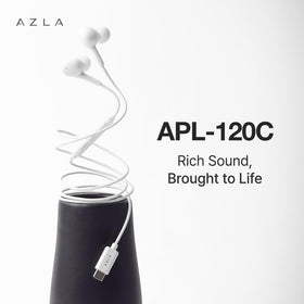 AZLA APL-120C earbuds with mic enable hands-free calls on the go.