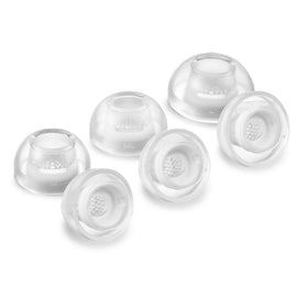 AZLA ear tip attached to Galaxy Buds 3 Pro nozzle ensuring compatibility and seal