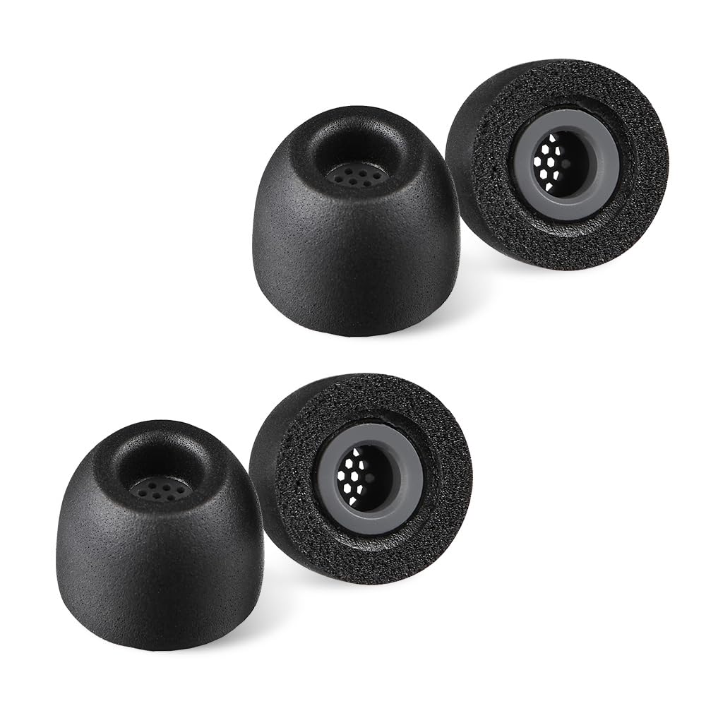 AZLA Foamax Standard ear tip closeup showing memory foam softness for better isolation.