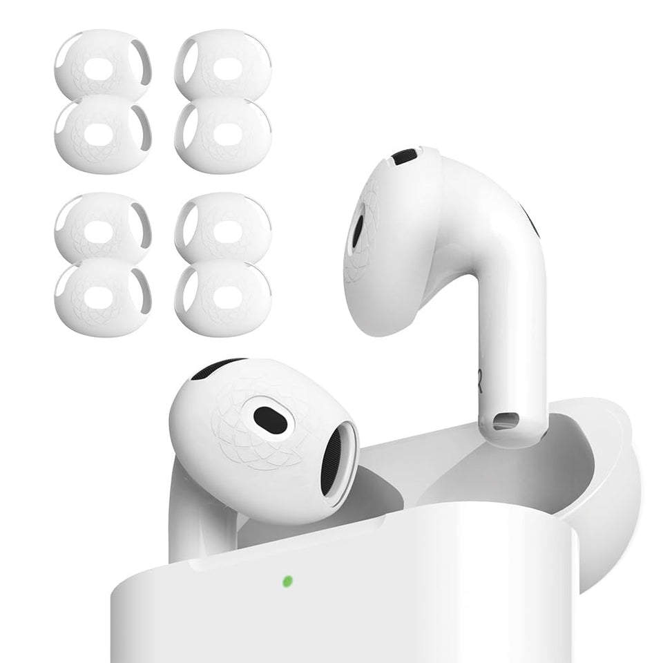 AZLA front packaging for AirPods 4 showing kit and benefit of secure fit