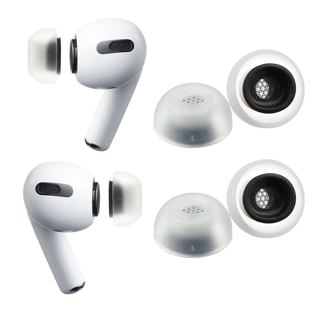AZLA MAX for AirPods Pro ear tips close-up highlighting medical silicone comfort.