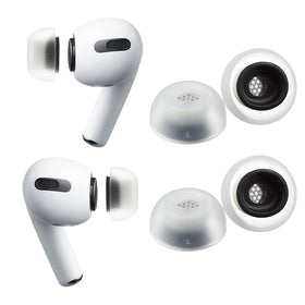 AZLA MAX for AirPods Pro ear tips close-up highlighting medical silicone comfort.