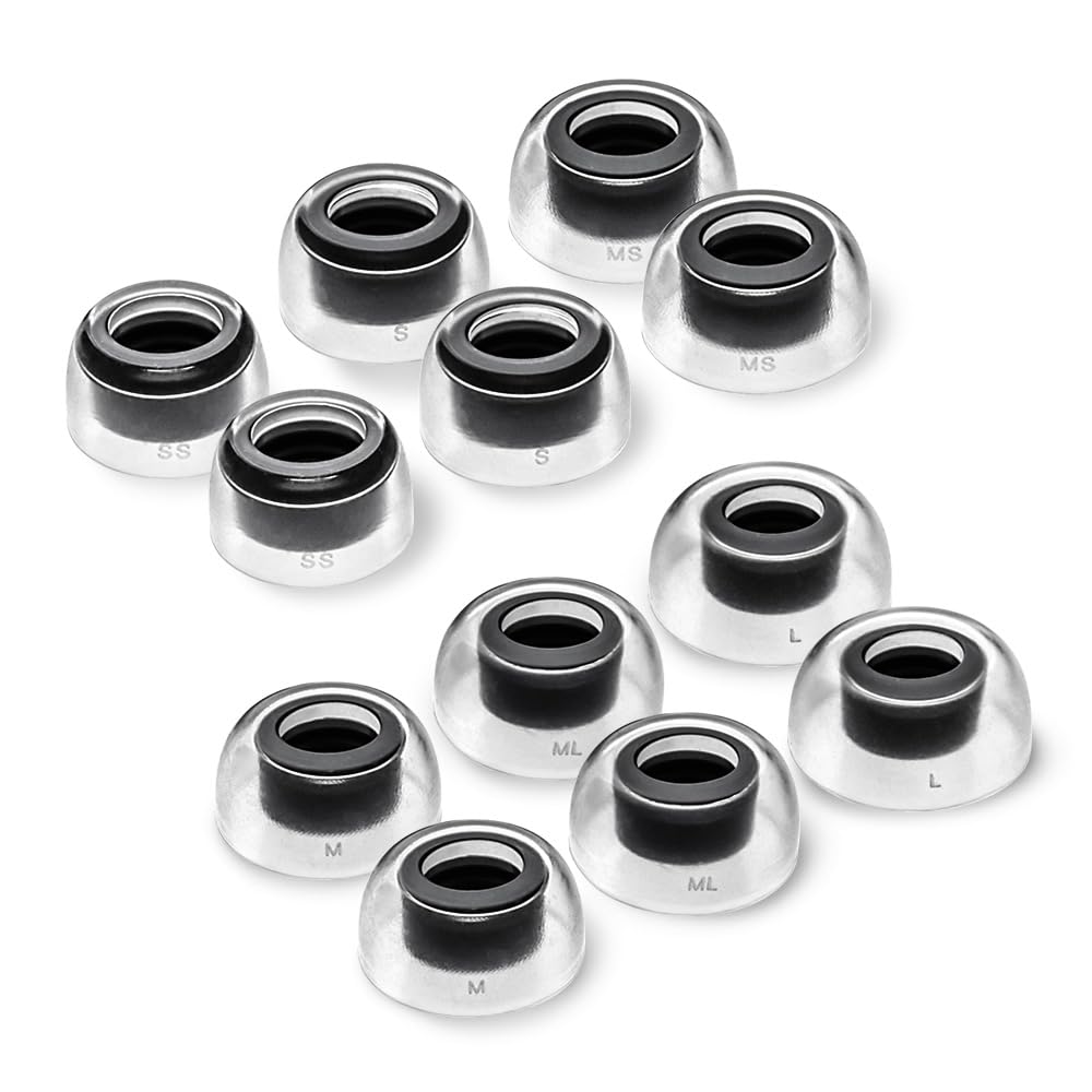 AZLA SednaEarfit Crystal anti-slip texture on silicone ear tips for Bose.