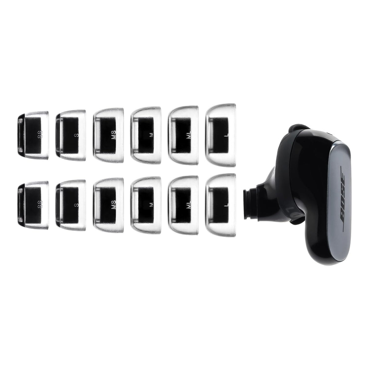 AZLA SednaEarfit Crystal compatibility guide for QuietComfort Ultra and QC Earbuds II.