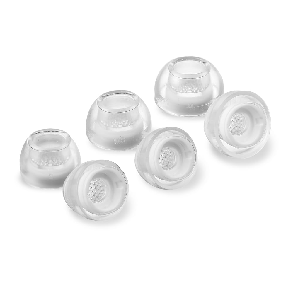 AZLA SednaEarfit Crystal side profile showing tapered design, improves passive isolation and bass