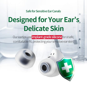 AZLA SednaEarfit Max fit test on Galaxy Buds 2 Pro shows snug seal.