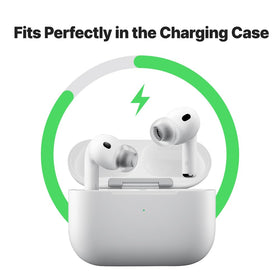 AZLA ear tip mounted on AirPods Pro 3 nozzle for plug-and-play use