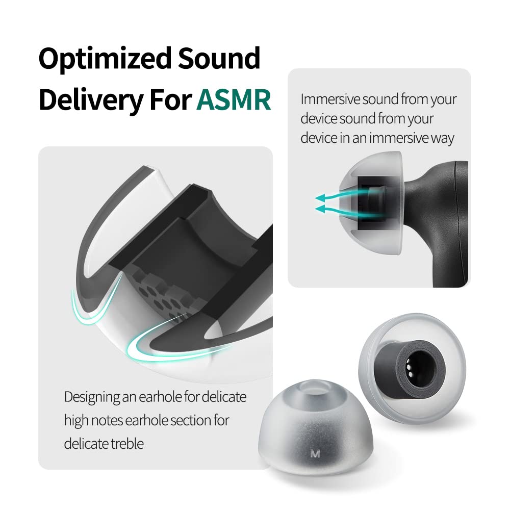 AZLA SednaEarfit Max ASMR enhanced noise isolation for immersive listening.