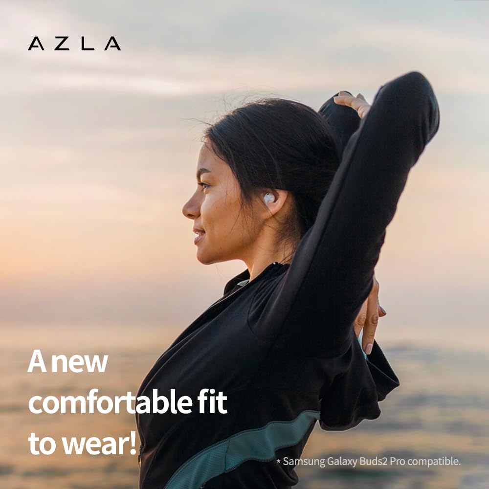 SednaEarfit MAX tips stay in place during workouts and daily activities.