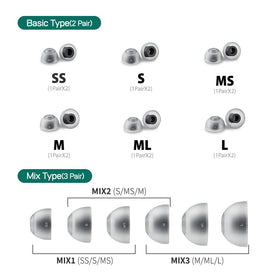 AZLA SednaEarfit Max ASMR universal compatibility for many earbuds.