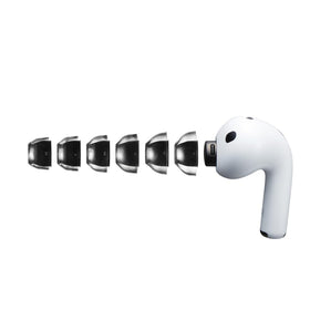 AZLA XELASTEC II fitted on AirPods Pro in-ear showing secure fit and improved isolation