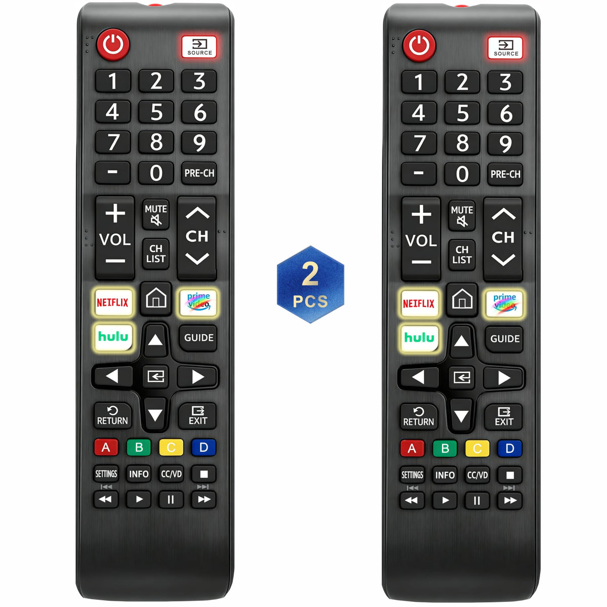 B BraiNice front view of remote showing ergonomic design and instant replacement benefit