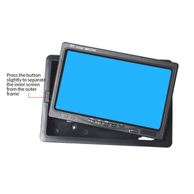B-Qtech back panel with RCA ports showing dual video inputs benefit