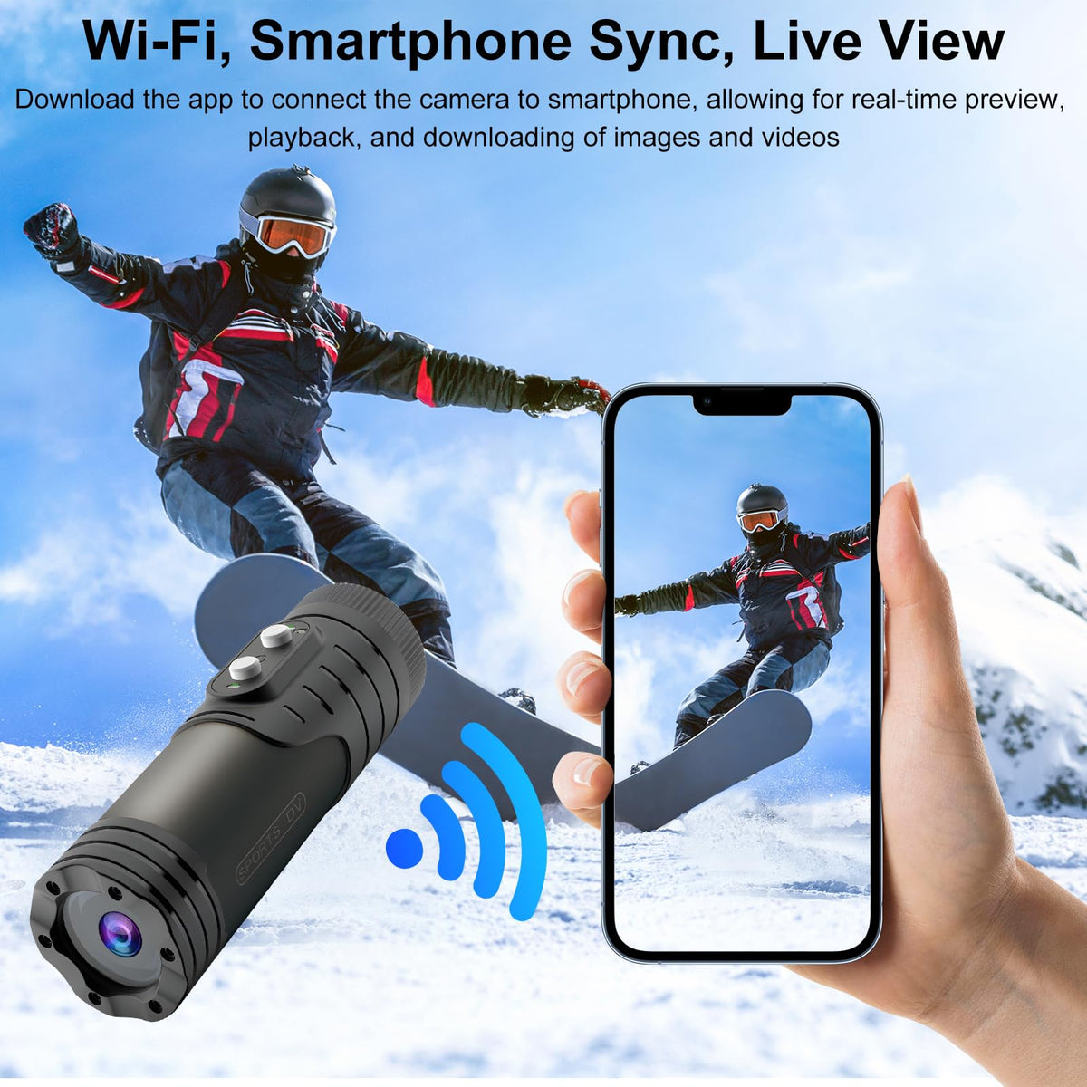 B-Qtech WiFi live stream shows footage on your phone in real time