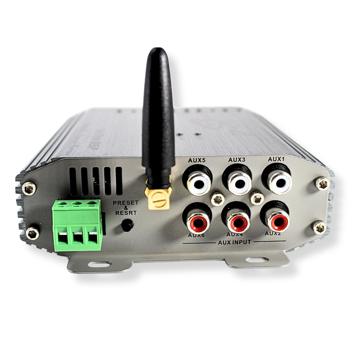 B2 Audio 4v 10-channel DSP mounted in a car for enhanced sound staging.