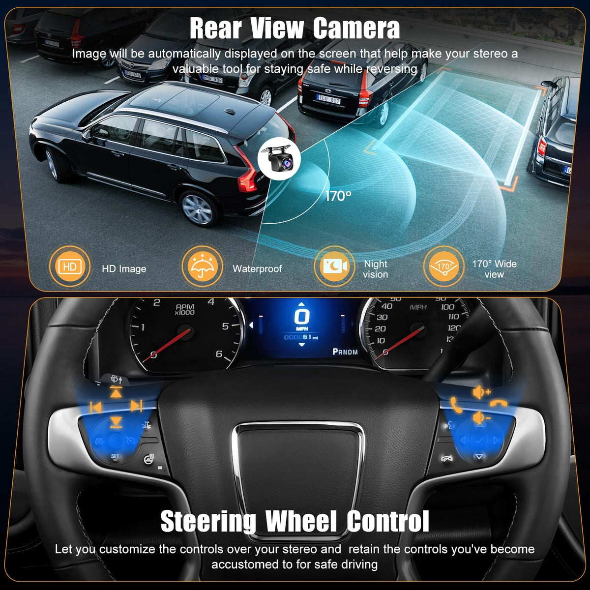 B4U 10.2 inch QLED CarPlay screen offline and online GPS navigation
