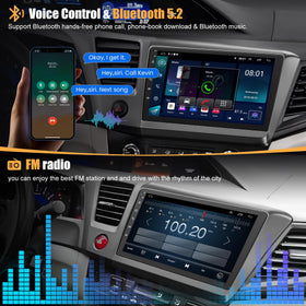 B4U car radio with steering wheel control icon enabling easy on-the-fly audio tweaks.