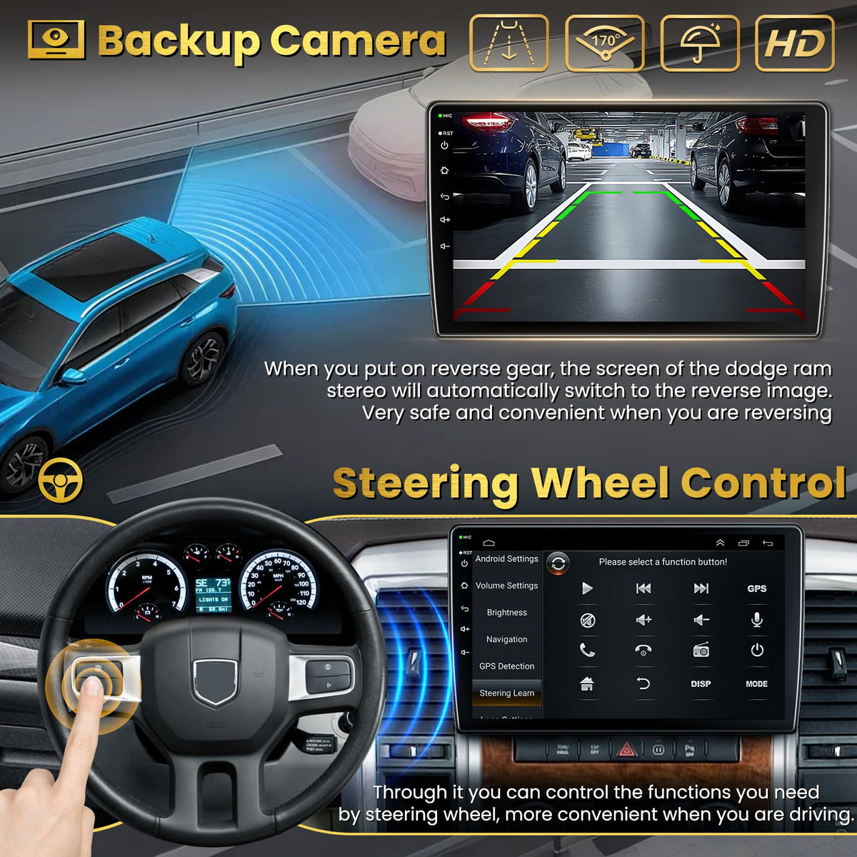 B4U Bluetooth and FM radio provide clear calls and music while driving.