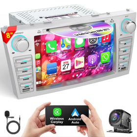 B4U Camry 8-inch head unit front view for easy infotainment access