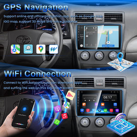 B4U Camry Bluetooth with steering wheel control for safer calls and music.