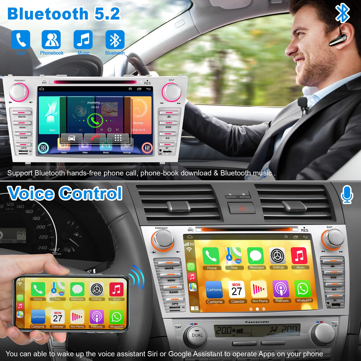 B4U USB/TF/AUX inputs simplify media playback