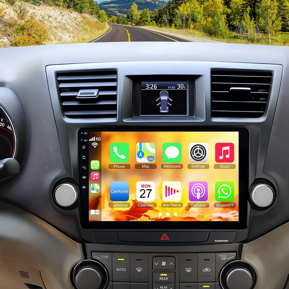 B4U Highlander 10.1-inch IPS touch screen for clear navigation.