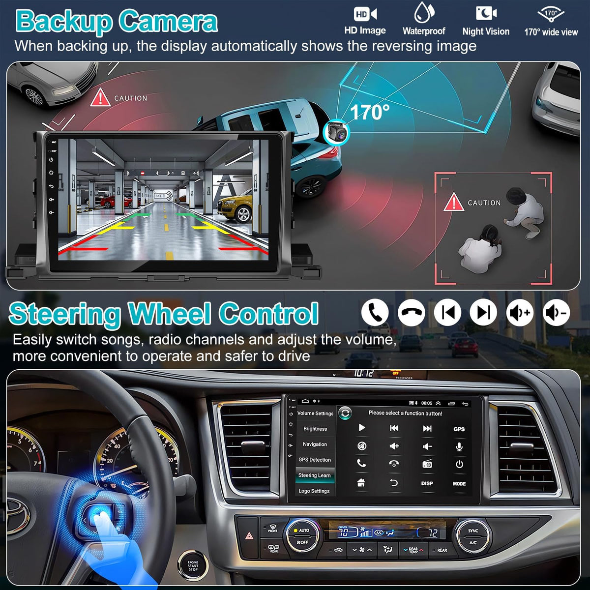 B4U Highlander Android Auto for seamless app access on the go