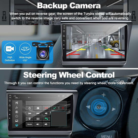 B4U rear camera input with 170-degree wide view for safer reversing.