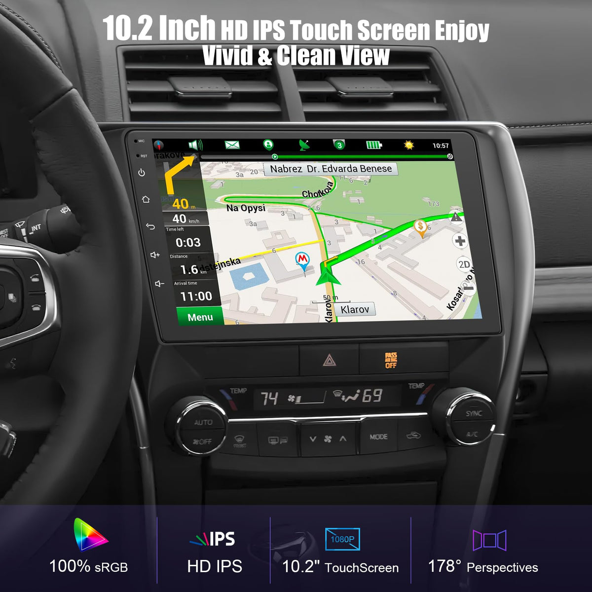 B4U steering wheel control enables easier, safer car operation.